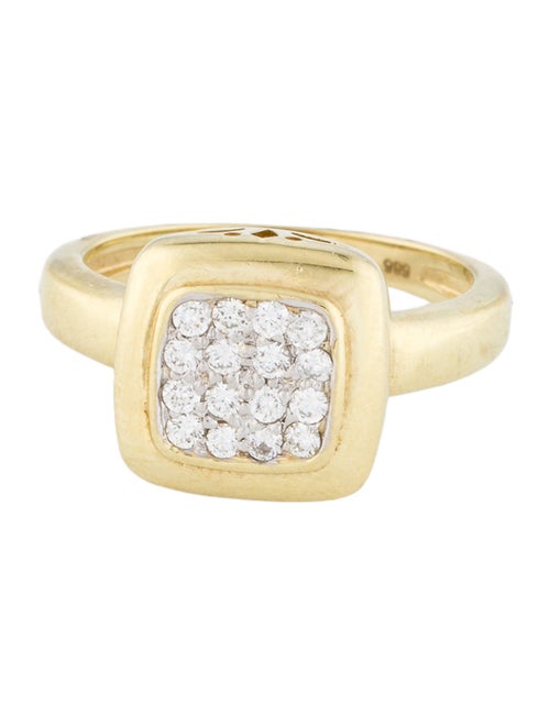 I. Reiss 14K Diamond Square Cocktail Ring