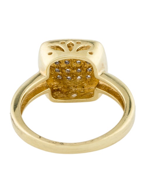 I. Reiss 14K Diamond Square Cocktail Ring