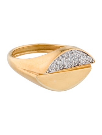 I. Reiss 14K Diamond Cocktail Ring