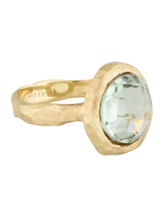 I. Reiss 14K Prasiolite Cocktail Ring