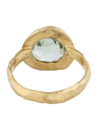 I. Reiss 14K Prasiolite Cocktail Ring