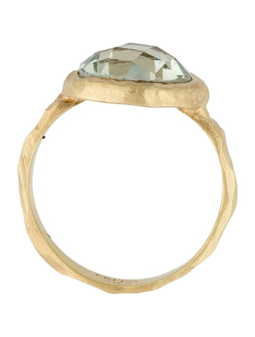 I. Reiss 14K Prasiolite Cocktail Ring