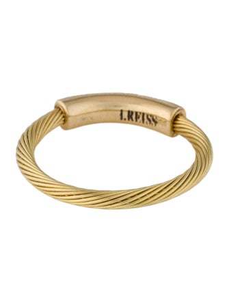 I. Reiss 14K Diamond Wire ID Ring