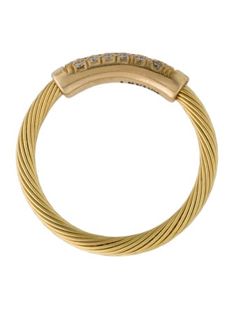 I. Reiss 14K Diamond Wire ID Ring