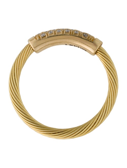 I. Reiss 14K Diamond Wire ID Ring