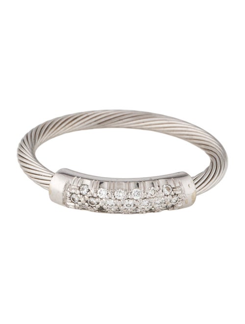 I. Reiss 14K Diamond Wire ID Ring