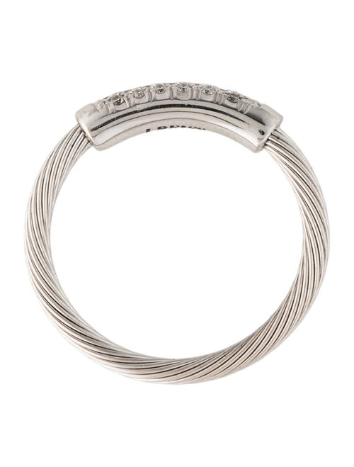 I. Reiss 14K Diamond Wire ID Ring