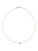 I. Reiss 14K Diamond Solitaire Wire Collar Necklace