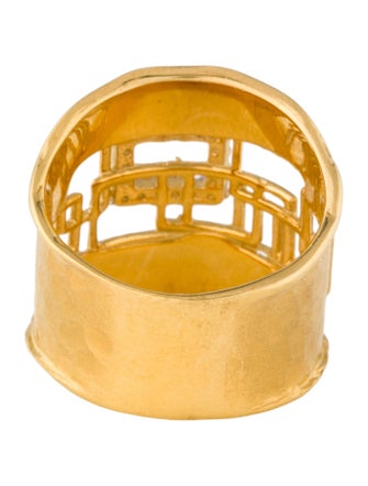 I. Reiss 14K Diamond Cut-Out Ring