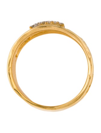 I. Reiss 14K Diamond Cut-Out Ring