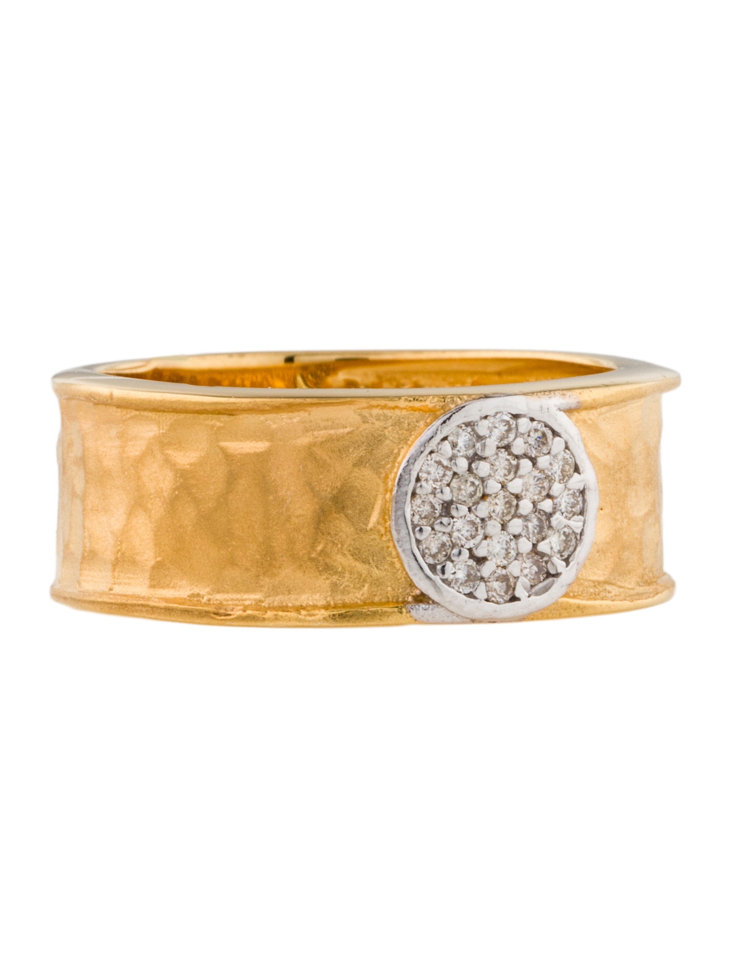 I. Reiss 14K Diamond Circle Center Ring