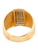 I. Reiss 14K Diamond Domed Hammered Ring