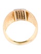 I. Reiss 14K Diamond Domed Hammered Ring