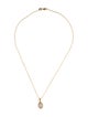 I. Reiss 14K Diamond Oval Pendant Necklace