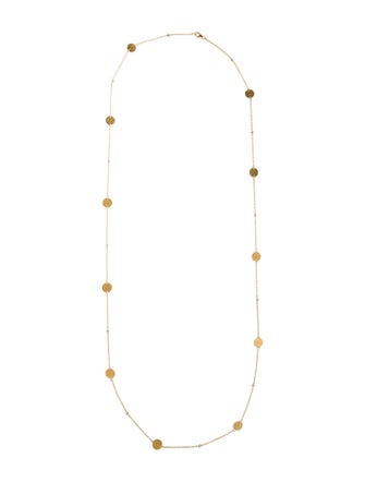 I. Reiss 14K Diamond Wrap-Around Disc Station Necklace