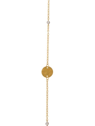 I. Reiss 14K Diamond Wrap-Around Disc Station Necklace