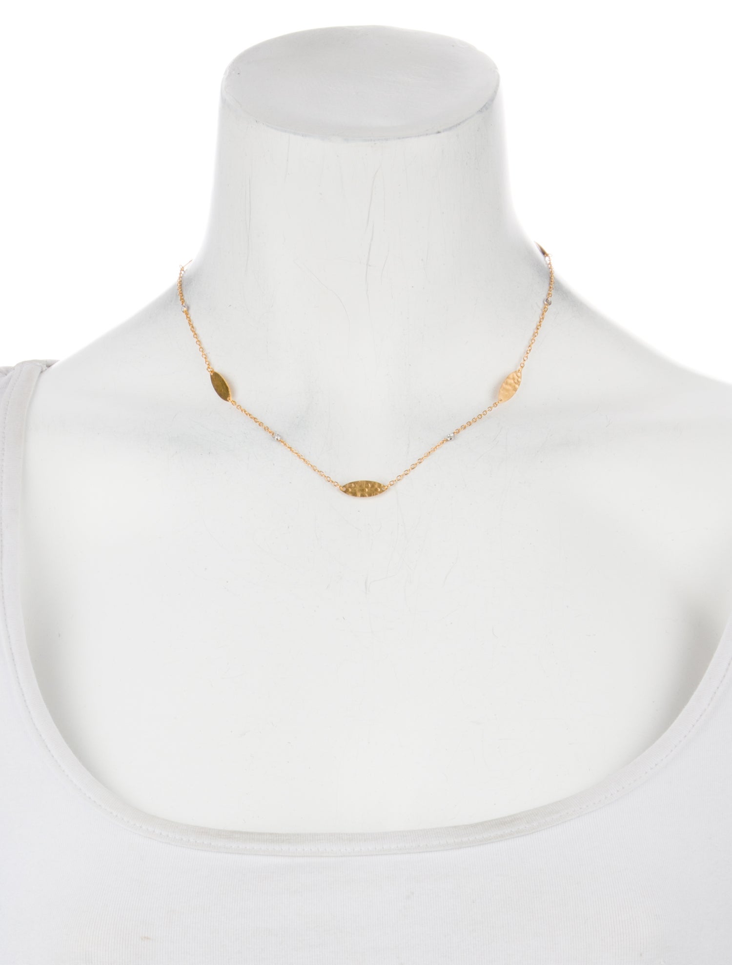 I. Reiss 14K Diamond Station Necklace