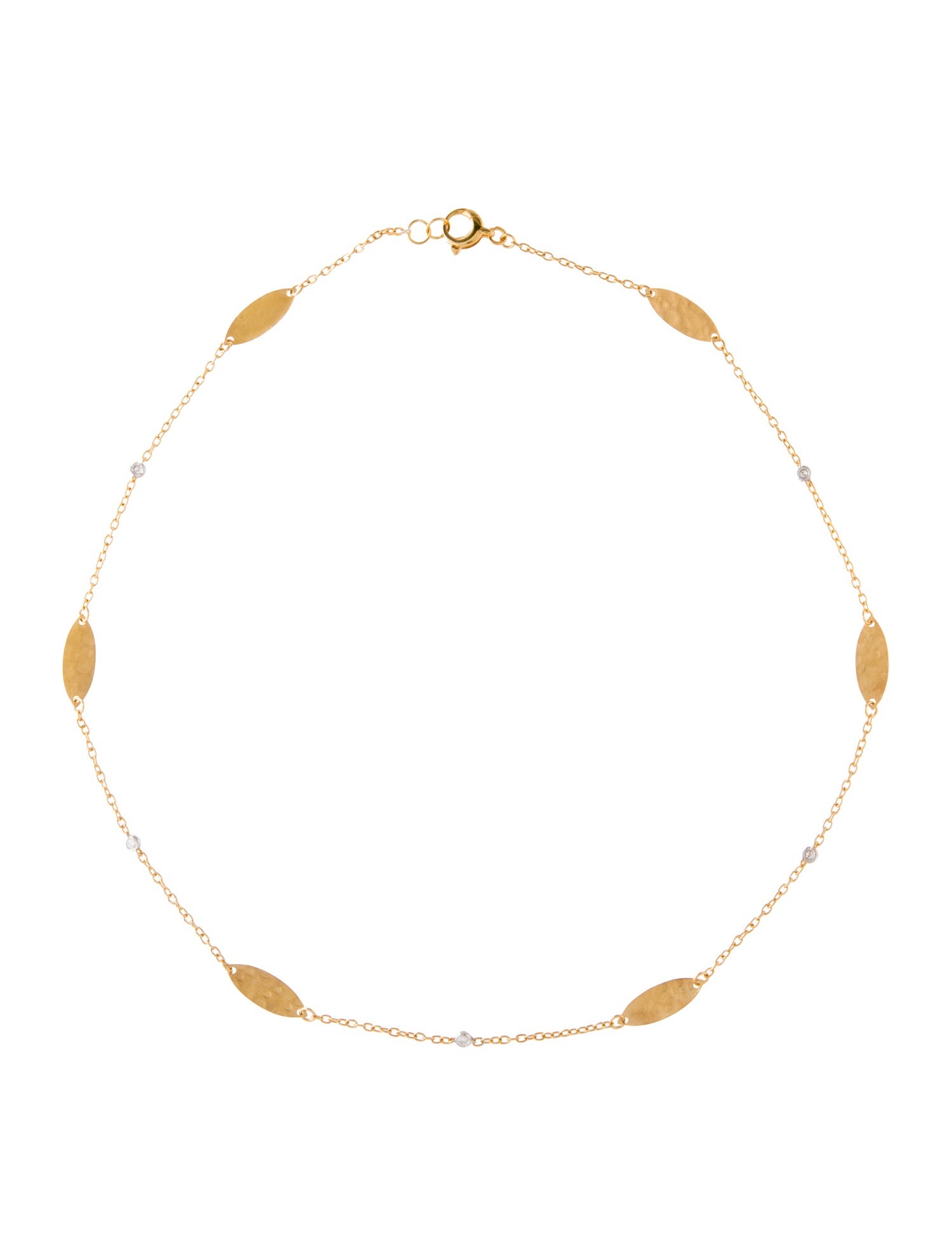 I. Reiss 14K Diamond Station Necklace