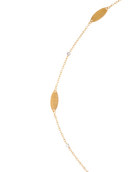 I. Reiss 14K Diamond Station Necklace