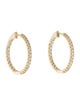 I. Reiss 14K Diamond Inside-Out Eternity Hoop Earrings