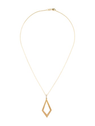 I. Reiss 14K Diamond Accent Open Pendant Necklace