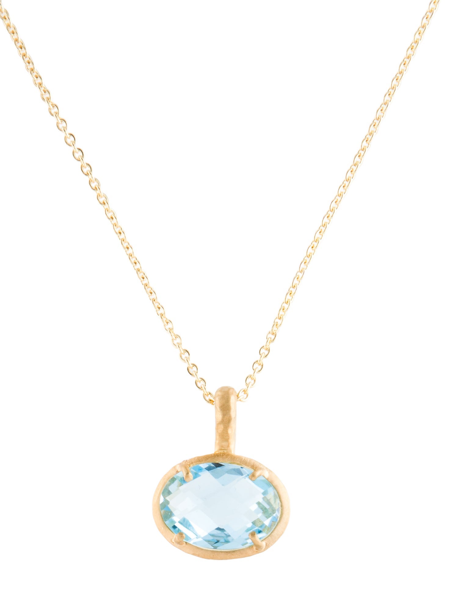 I. Reiss 14K Topaz Pendant Necklace