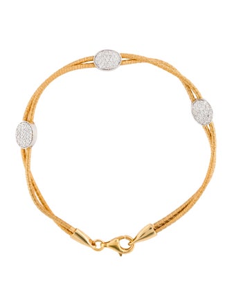 I. Reiss 14K Diamond Station Bracelet