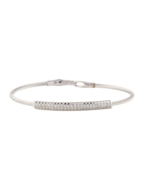 I. Reiss 14K Diamond Flex Wire Bangle Bracelet