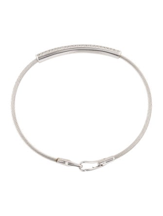 I. Reiss 14K Diamond Flex Wire Bangle Bracelet