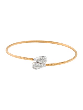 I. Reiss 14K Diamond Wire Cuff