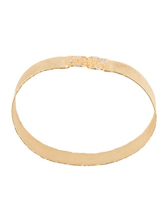 I. Reiss 14K Diamond Filigree Cuff