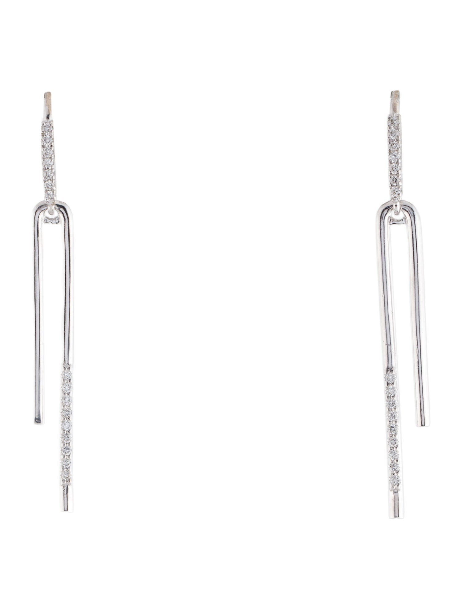 I. Reiss 14K Diamond Dangle Earrings