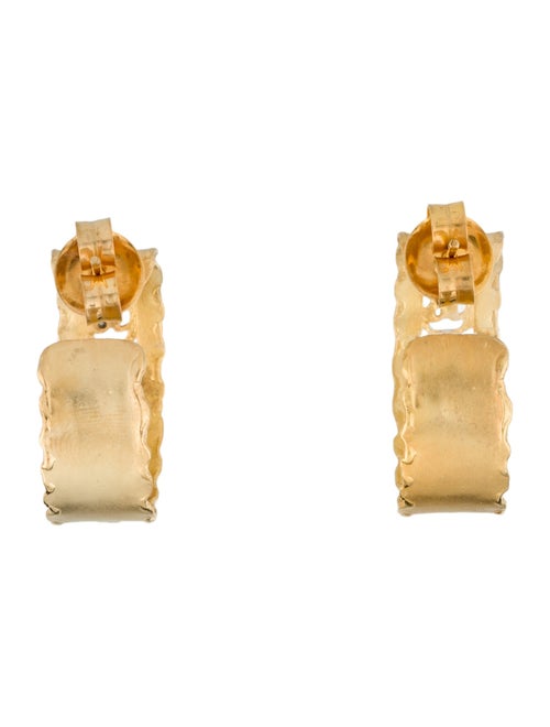 I. Reiss 14K Diamond Filigree Hoop Earrings