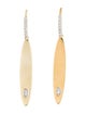 I. Reiss 14K Diamond Oval Drop Earrings