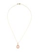 I. Reiss 14K Rose Quartz & Diamond Pendant Necklace