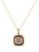 I. Reiss 14K Smokey Quartz Pendant Necklace