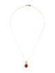 I. Reiss 14K Garnet & Diamond Pendant Necklace