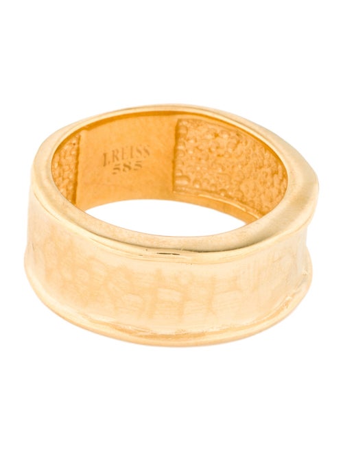 I. Reiss 14K Hammered Gallery Band