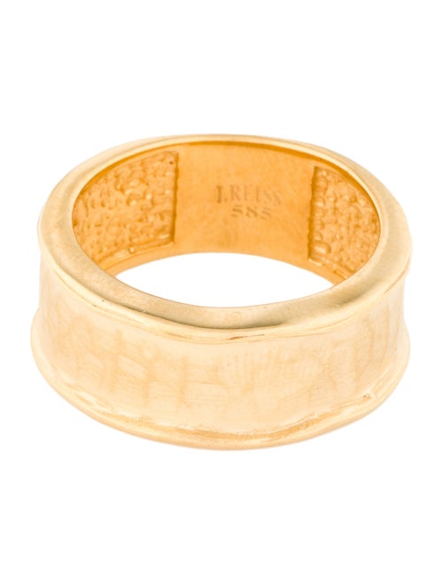 I. Reiss 14K Hammered Gallery Band