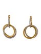 I. Reiss 14K Diamond Circles Of Love Drop Earrings