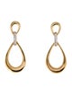 I. Reiss 14K Diamond Tear-Drop Earrings