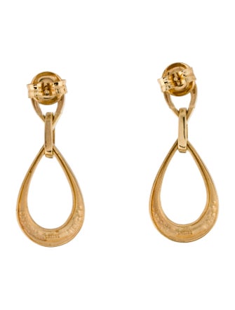I. Reiss 14K Diamond Tear-Drop Earrings