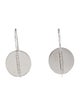 I. Reiss 14K Round Diamond Drop Earrings