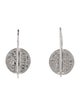 I. Reiss 14K Round Diamond Drop Earrings