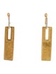 I. Reiss 14K Diamond Rectangle Drop Earrings