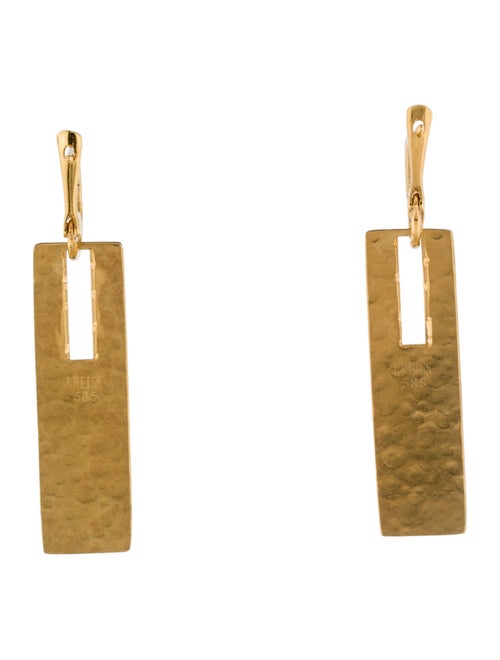 I. Reiss 14K Diamond Rectangle Drop Earrings
