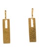 I. Reiss 14K Diamond Rectangle Drop Earrings