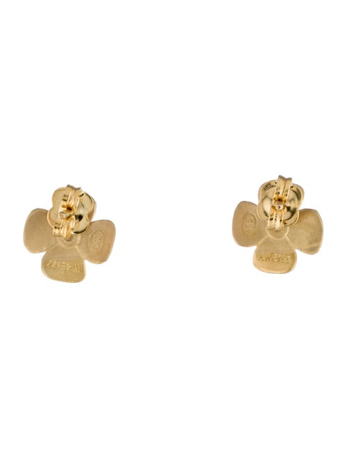 I. Reiss 14K Diamond Flower Stud Earrings