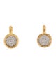I. Reiss 14K Diamond Circle Drop Earrings