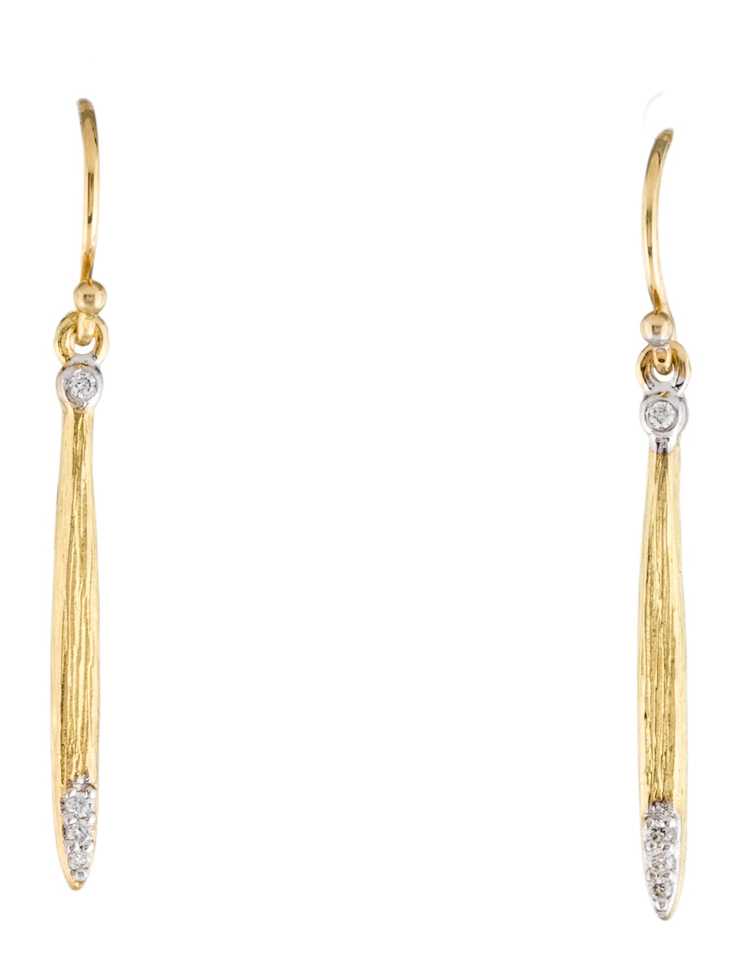 I. Reiss 14K Dangling Stick Earrings